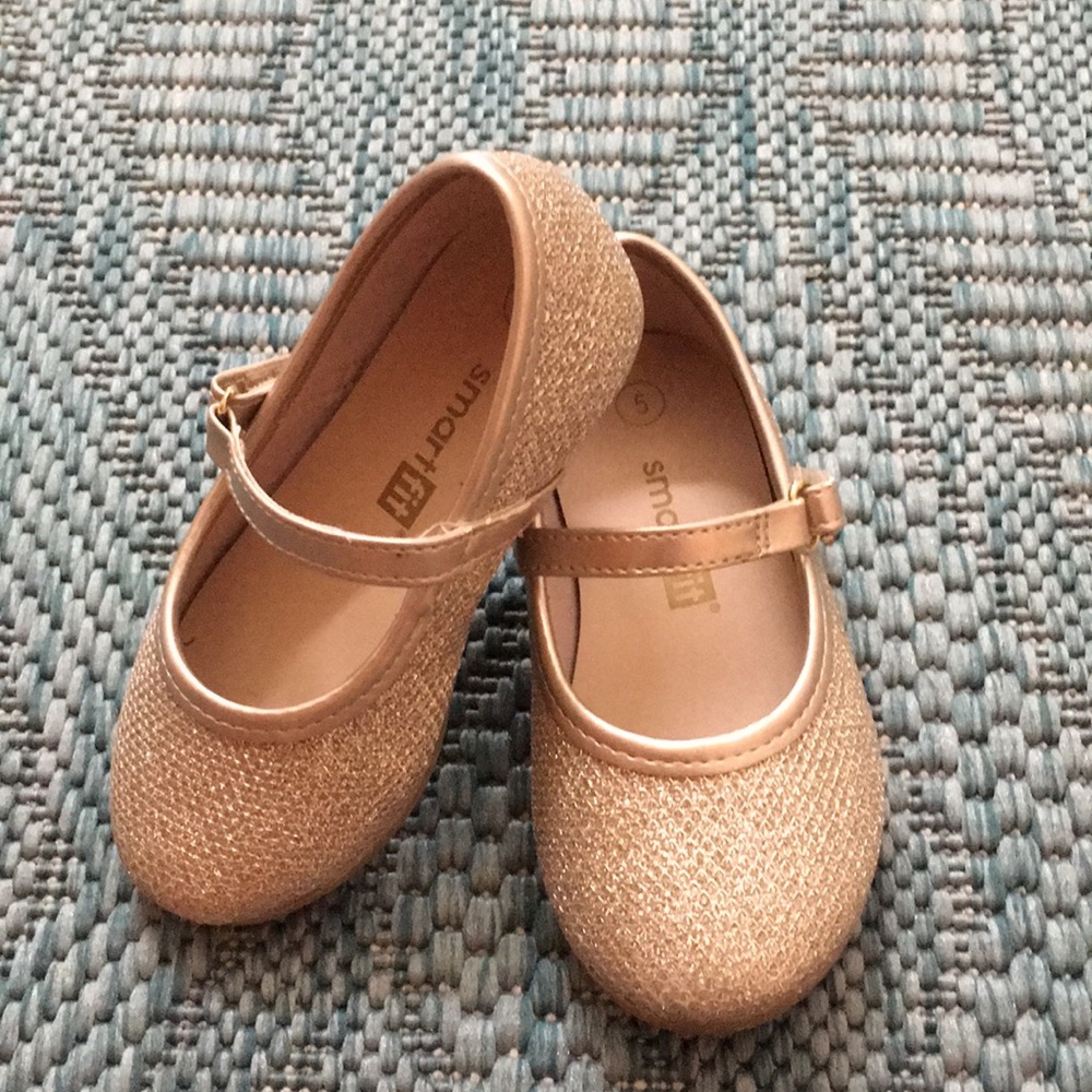 Gold Shimmer Dress Shoes